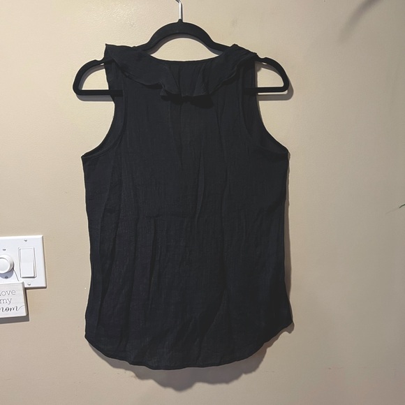 NO BO Black Sleeveless Top with Ruffles - Picture 9 of 12